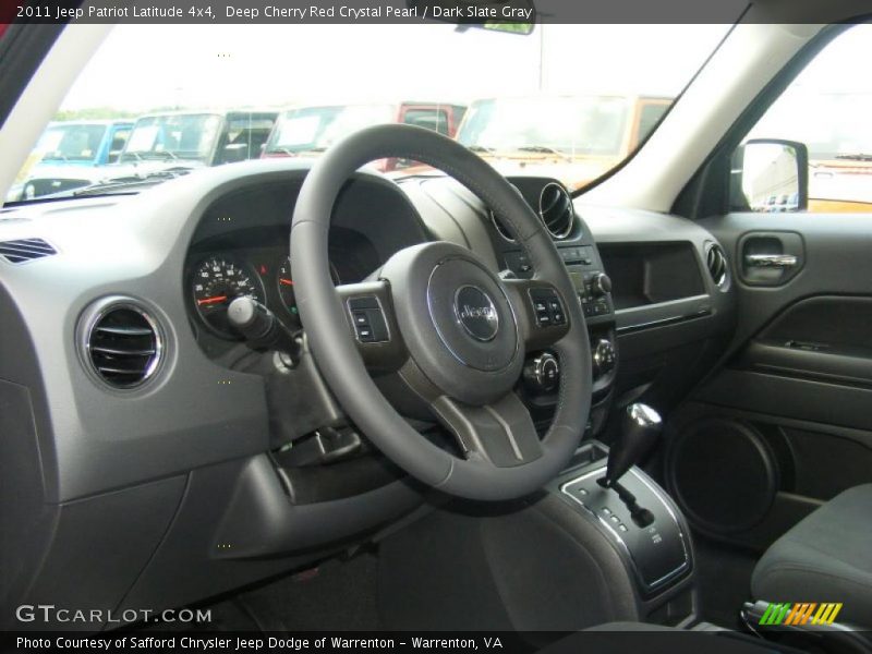 Deep Cherry Red Crystal Pearl / Dark Slate Gray 2011 Jeep Patriot Latitude 4x4