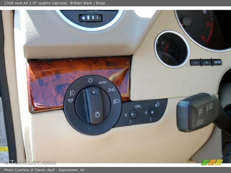Brilliant Black / Beige 2008 Audi A4 2.0T quattro Cabriolet
