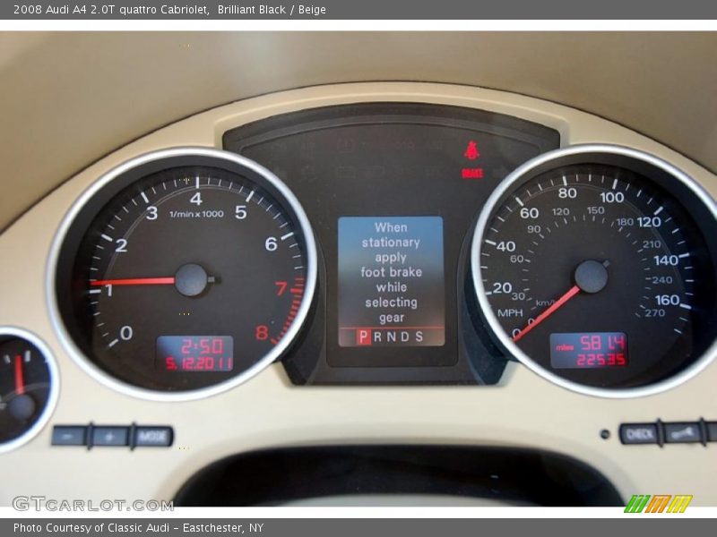 Brilliant Black / Beige 2008 Audi A4 2.0T quattro Cabriolet