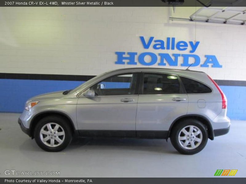 Whistler Silver Metallic / Black 2007 Honda CR-V EX-L 4WD