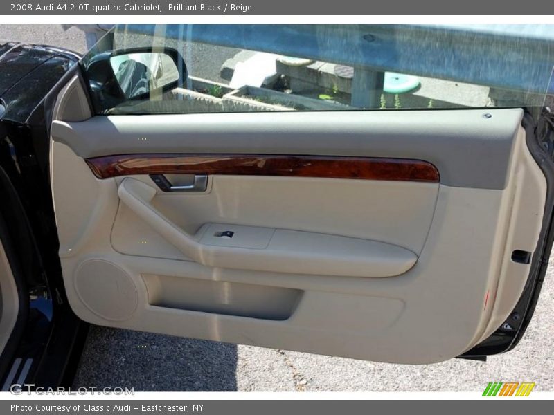 Brilliant Black / Beige 2008 Audi A4 2.0T quattro Cabriolet