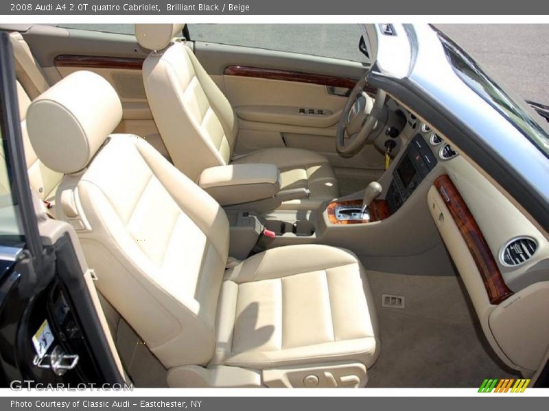 Brilliant Black / Beige 2008 Audi A4 2.0T quattro Cabriolet