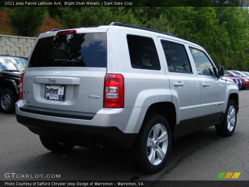 Bright Silver Metallic / Dark Slate Gray 2011 Jeep Patriot Latitude 4x4