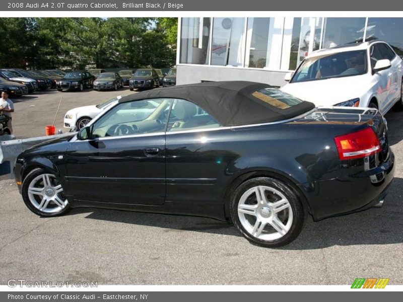 Brilliant Black / Beige 2008 Audi A4 2.0T quattro Cabriolet
