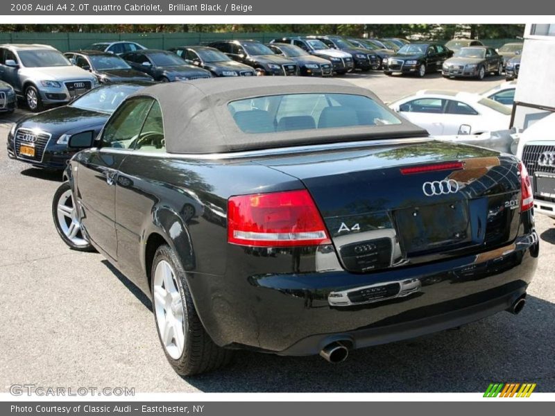 Brilliant Black / Beige 2008 Audi A4 2.0T quattro Cabriolet