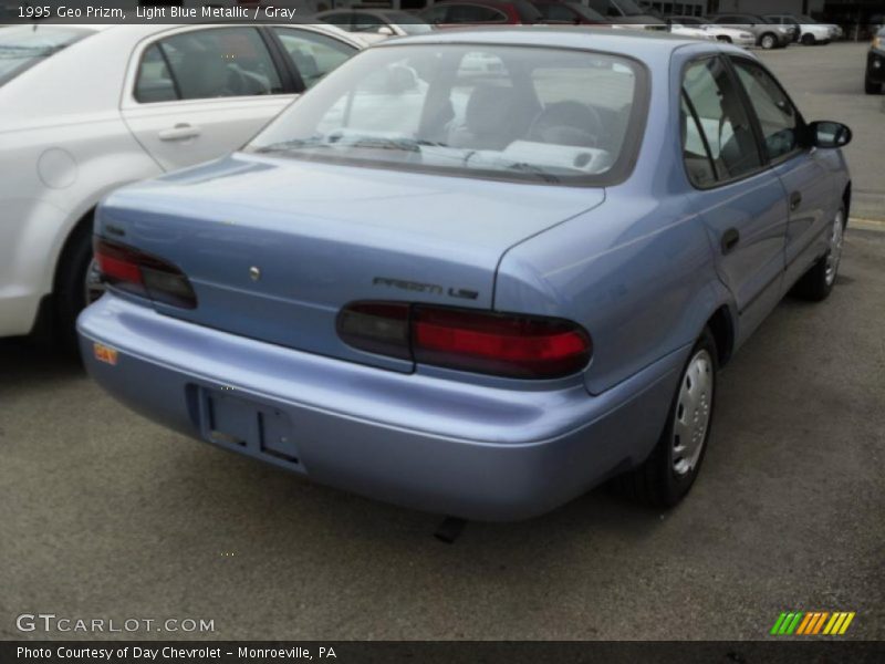 Light Blue Metallic / Gray 1995 Geo Prizm