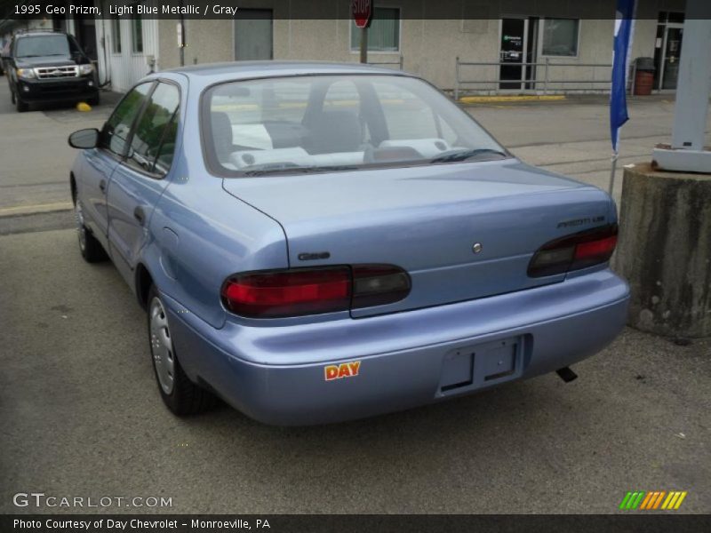 Light Blue Metallic / Gray 1995 Geo Prizm