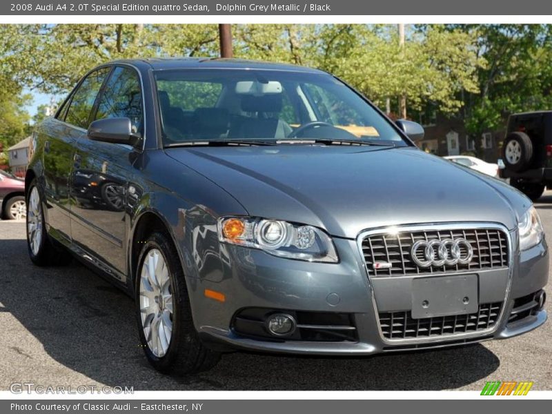 Dolphin Grey Metallic / Black 2008 Audi A4 2.0T Special Edition quattro Sedan