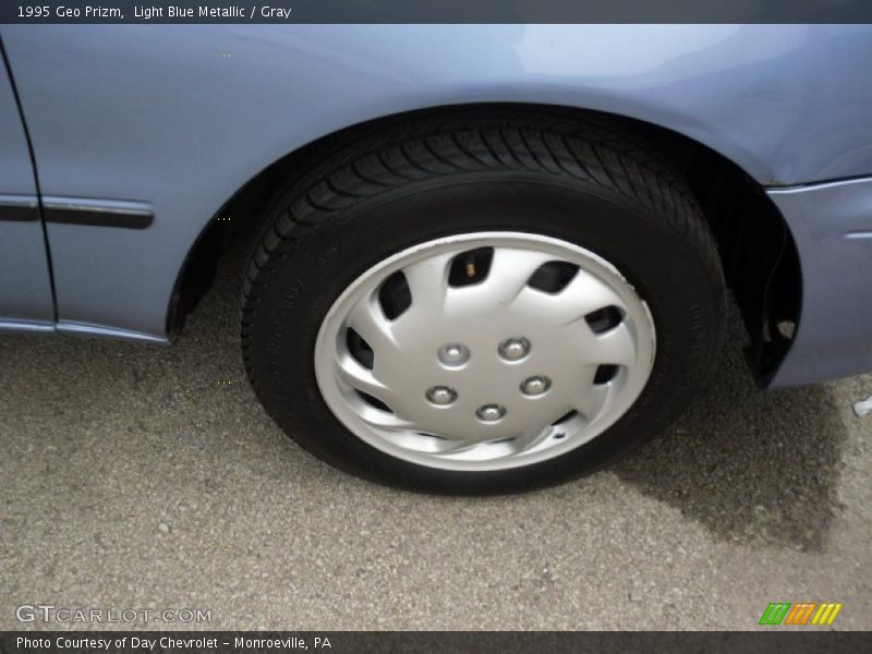 Light Blue Metallic / Gray 1995 Geo Prizm
