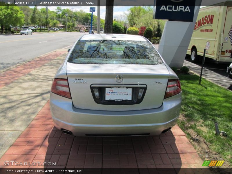 Alabaster Silver Metallic / Ebony 2008 Acura TL 3.2