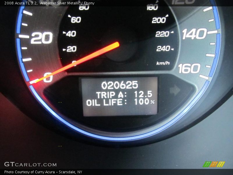 Alabaster Silver Metallic / Ebony 2008 Acura TL 3.2