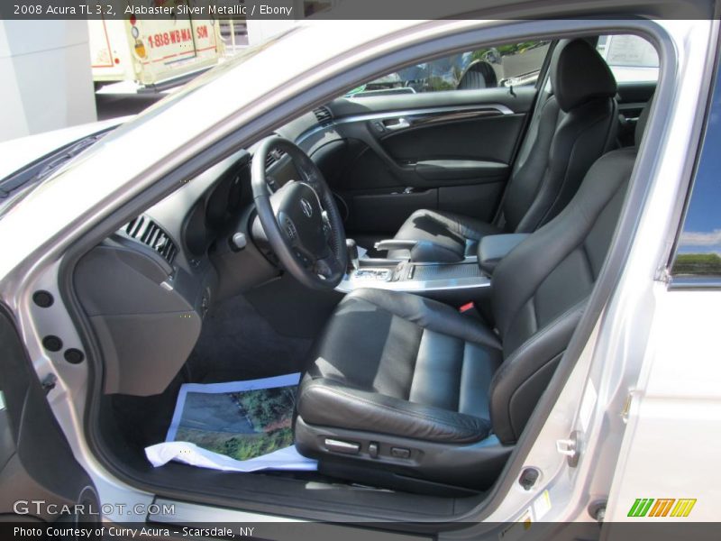 Alabaster Silver Metallic / Ebony 2008 Acura TL 3.2