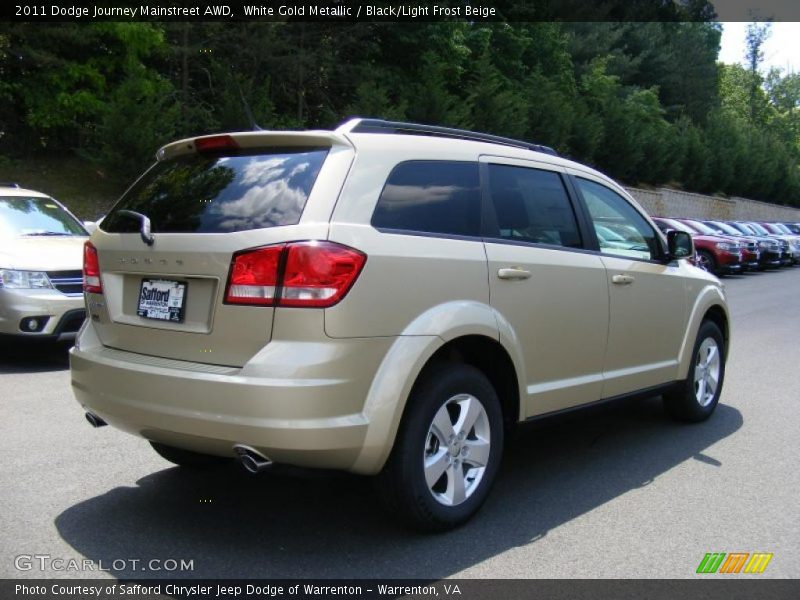 White Gold Metallic / Black/Light Frost Beige 2011 Dodge Journey Mainstreet AWD