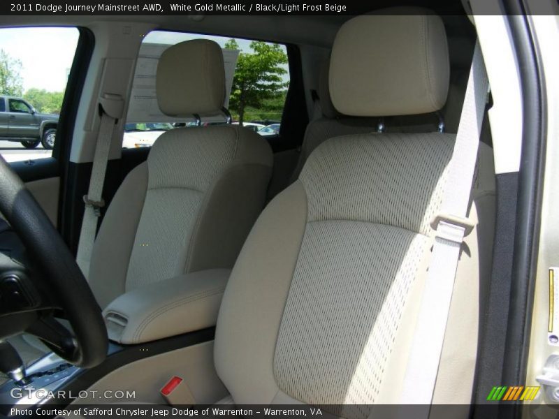 White Gold Metallic / Black/Light Frost Beige 2011 Dodge Journey Mainstreet AWD