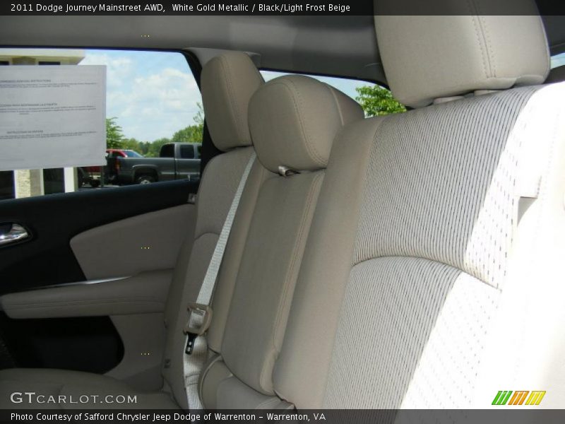 White Gold Metallic / Black/Light Frost Beige 2011 Dodge Journey Mainstreet AWD