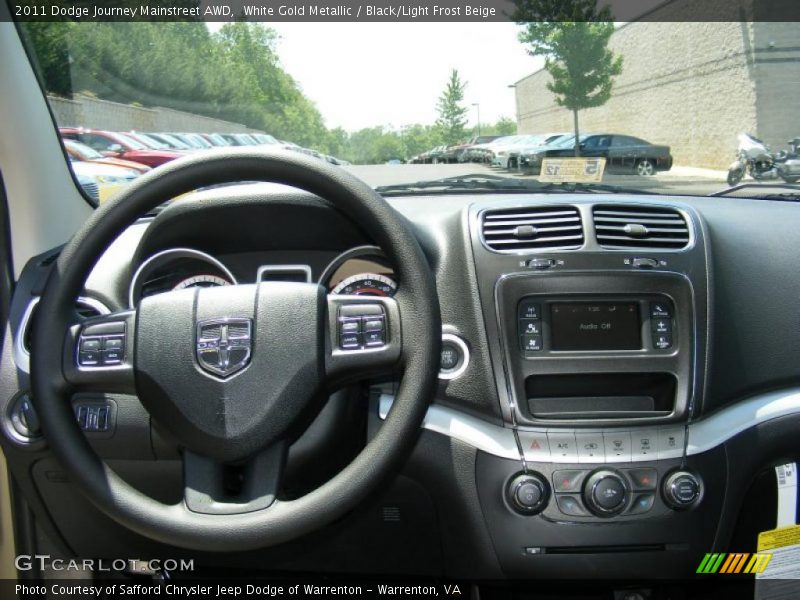 White Gold Metallic / Black/Light Frost Beige 2011 Dodge Journey Mainstreet AWD