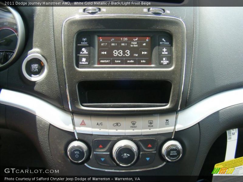 White Gold Metallic / Black/Light Frost Beige 2011 Dodge Journey Mainstreet AWD