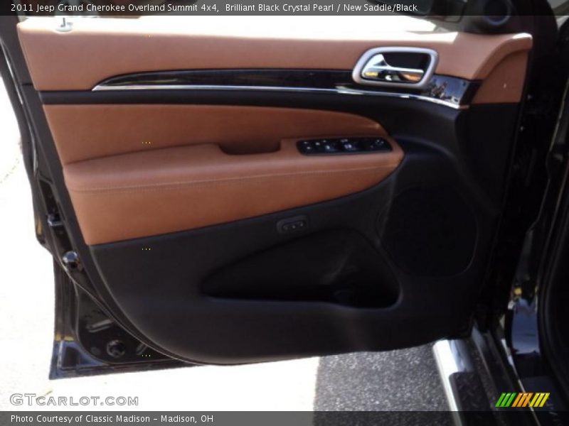 Brilliant Black Crystal Pearl / New Saddle/Black 2011 Jeep Grand Cherokee Overland Summit 4x4