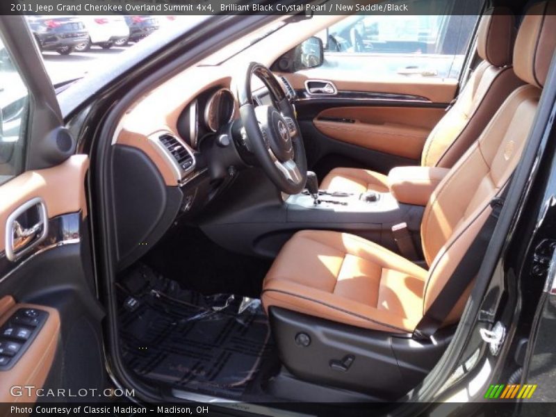 Brilliant Black Crystal Pearl / New Saddle/Black 2011 Jeep Grand Cherokee Overland Summit 4x4