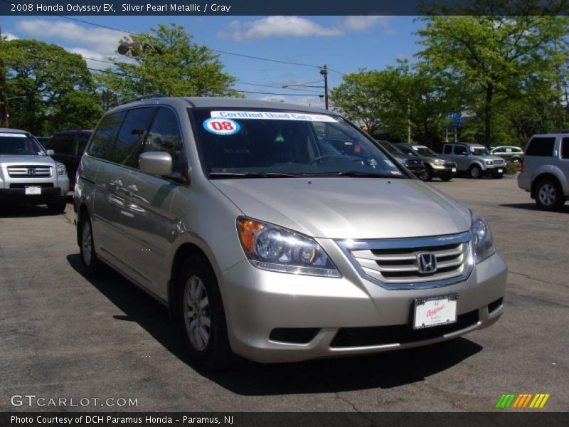 Silver Pearl Metallic / Gray 2008 Honda Odyssey EX