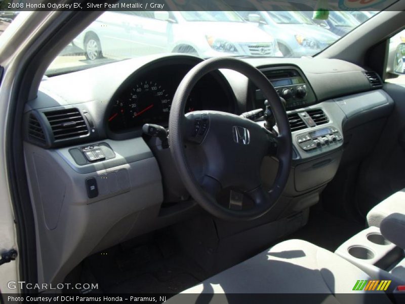 Silver Pearl Metallic / Gray 2008 Honda Odyssey EX