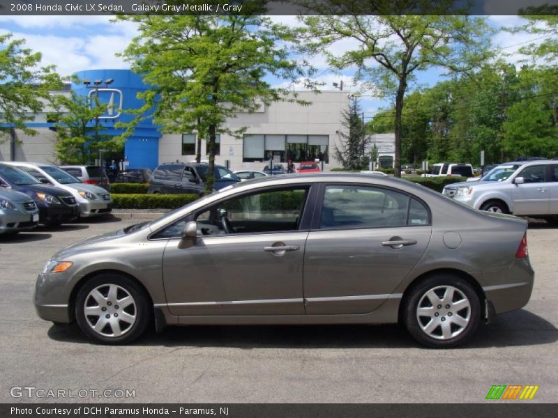 Galaxy Gray Metallic / Gray 2008 Honda Civic LX Sedan