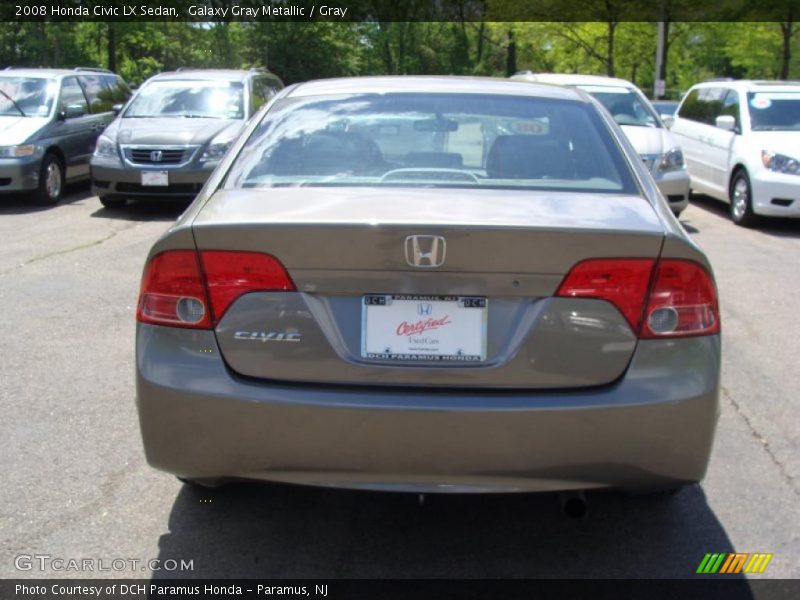 Galaxy Gray Metallic / Gray 2008 Honda Civic LX Sedan