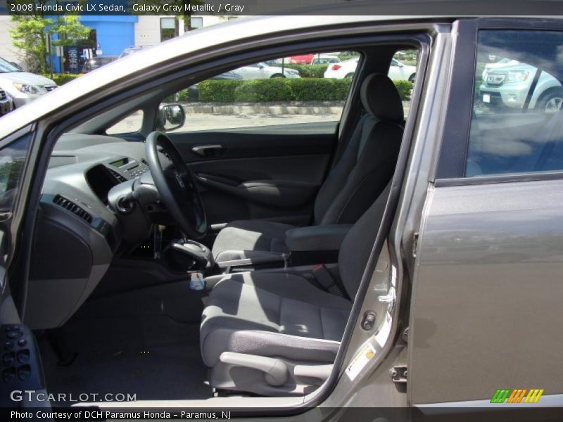 Galaxy Gray Metallic / Gray 2008 Honda Civic LX Sedan