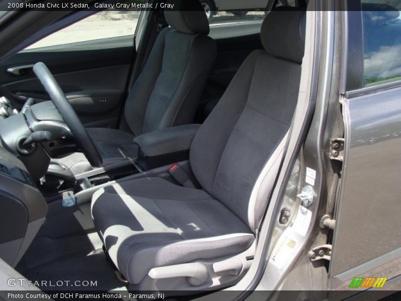 Galaxy Gray Metallic / Gray 2008 Honda Civic LX Sedan