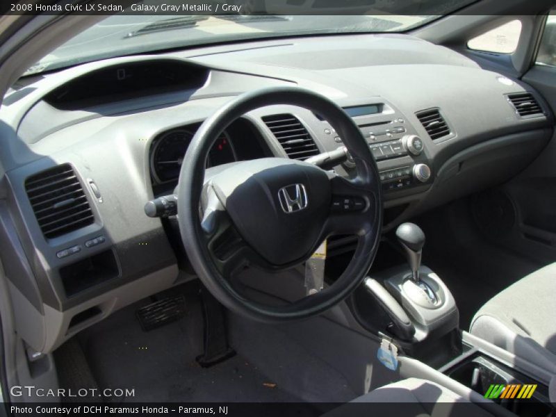 Galaxy Gray Metallic / Gray 2008 Honda Civic LX Sedan