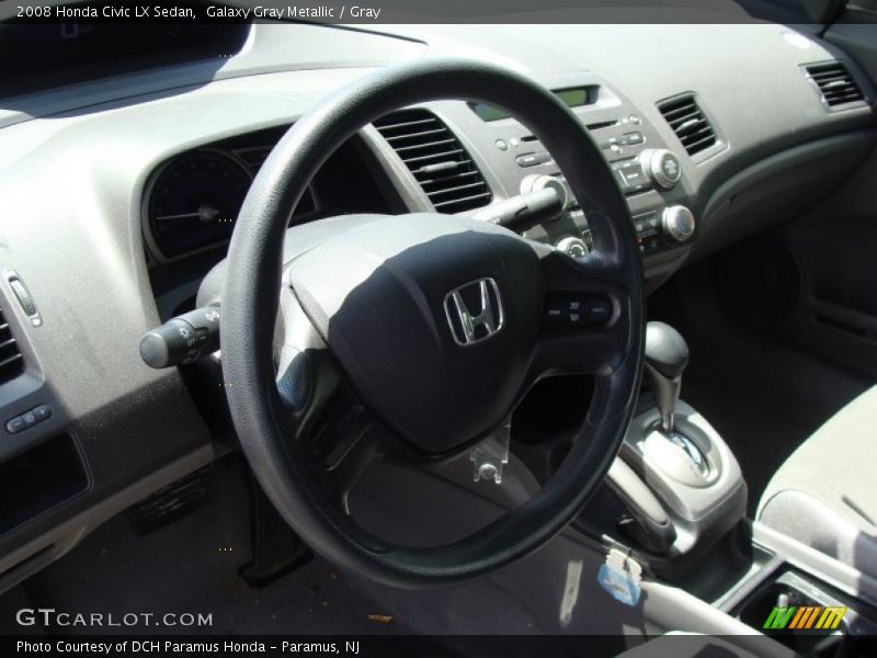 Galaxy Gray Metallic / Gray 2008 Honda Civic LX Sedan