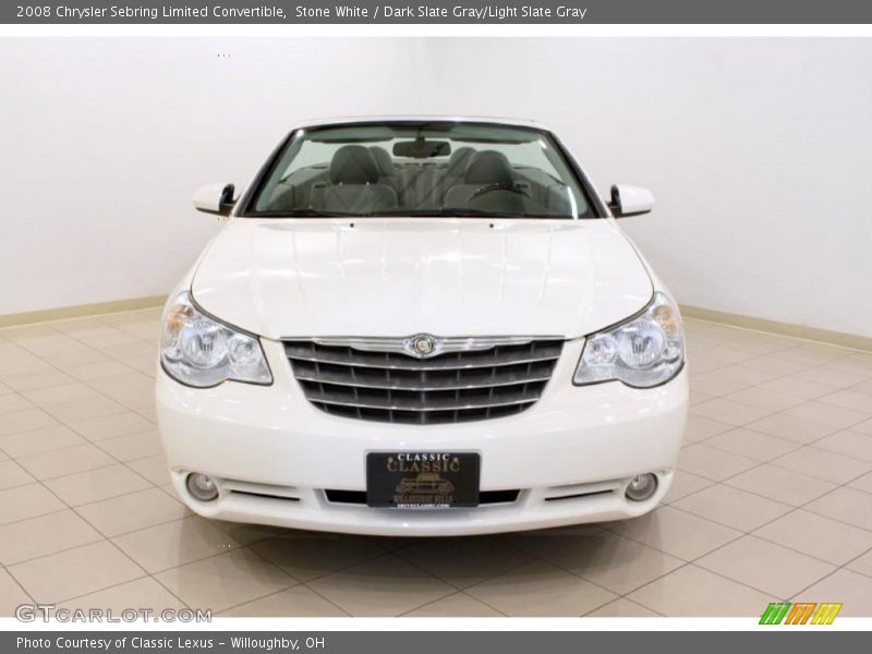 Stone White / Dark Slate Gray/Light Slate Gray 2008 Chrysler Sebring Limited Convertible