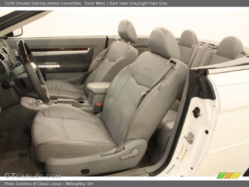 Stone White / Dark Slate Gray/Light Slate Gray 2008 Chrysler Sebring Limited Convertible
