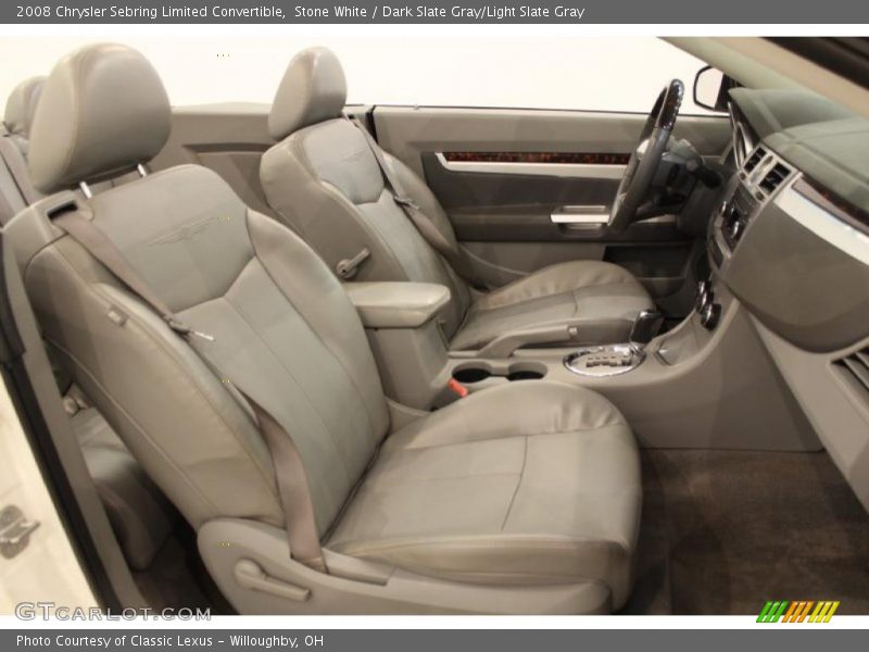 Stone White / Dark Slate Gray/Light Slate Gray 2008 Chrysler Sebring Limited Convertible