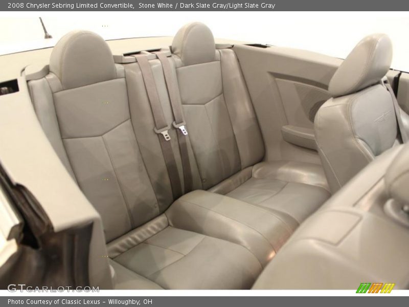 Stone White / Dark Slate Gray/Light Slate Gray 2008 Chrysler Sebring Limited Convertible