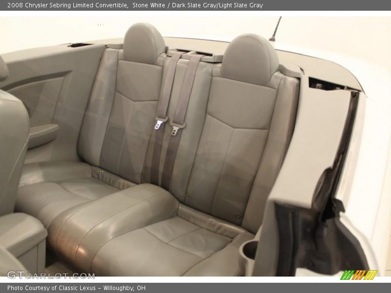 Stone White / Dark Slate Gray/Light Slate Gray 2008 Chrysler Sebring Limited Convertible
