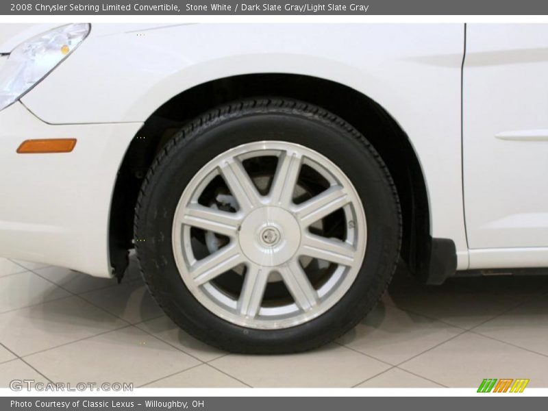 Stone White / Dark Slate Gray/Light Slate Gray 2008 Chrysler Sebring Limited Convertible