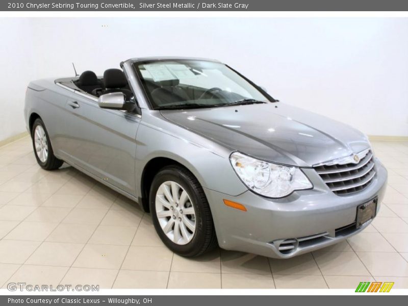 Silver Steel Metallic / Dark Slate Gray 2010 Chrysler Sebring Touring Convertible