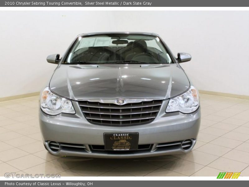 Silver Steel Metallic / Dark Slate Gray 2010 Chrysler Sebring Touring Convertible