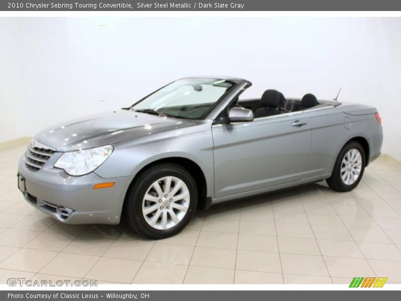 Silver Steel Metallic / Dark Slate Gray 2010 Chrysler Sebring Touring Convertible