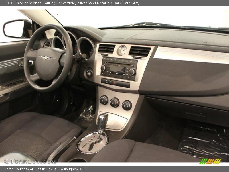 Silver Steel Metallic / Dark Slate Gray 2010 Chrysler Sebring Touring Convertible