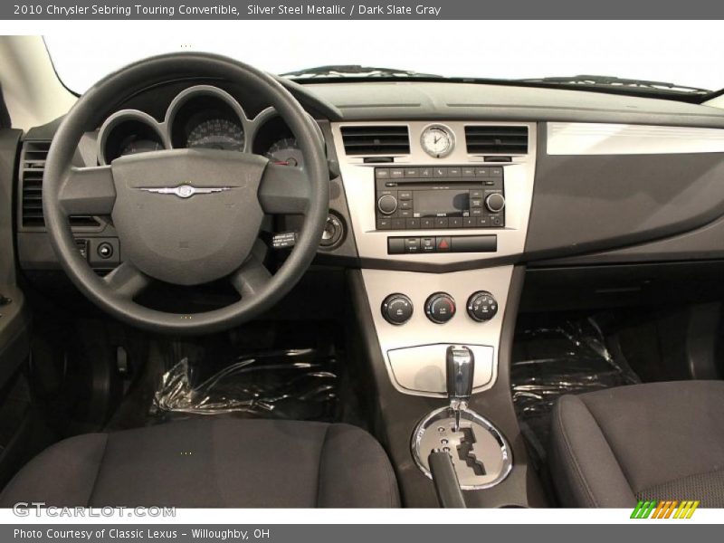 Silver Steel Metallic / Dark Slate Gray 2010 Chrysler Sebring Touring Convertible