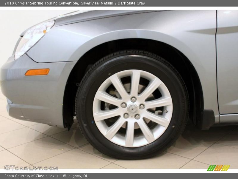 Silver Steel Metallic / Dark Slate Gray 2010 Chrysler Sebring Touring Convertible