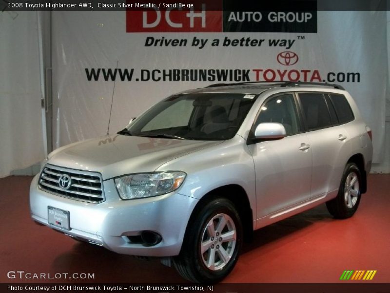 Classic Silver Metallic / Sand Beige 2008 Toyota Highlander 4WD