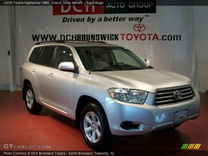 Classic Silver Metallic / Sand Beige 2008 Toyota Highlander 4WD