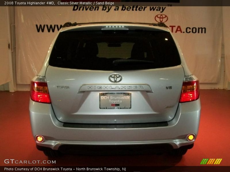 Classic Silver Metallic / Sand Beige 2008 Toyota Highlander 4WD
