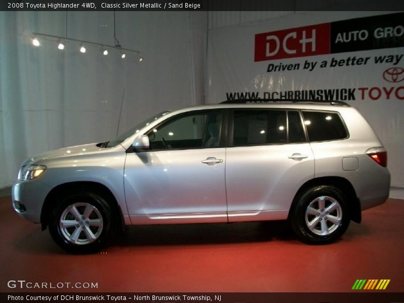 Classic Silver Metallic / Sand Beige 2008 Toyota Highlander 4WD