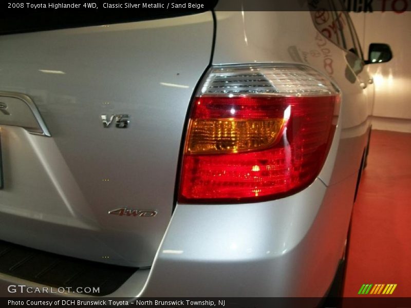 Classic Silver Metallic / Sand Beige 2008 Toyota Highlander 4WD