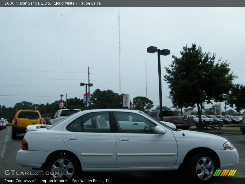 Cloud White / Taupe Beige 2006 Nissan Sentra 1.8 S