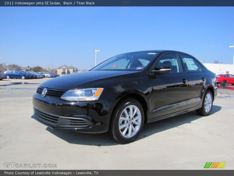 Black / Titan Black 2011 Volkswagen Jetta SE Sedan